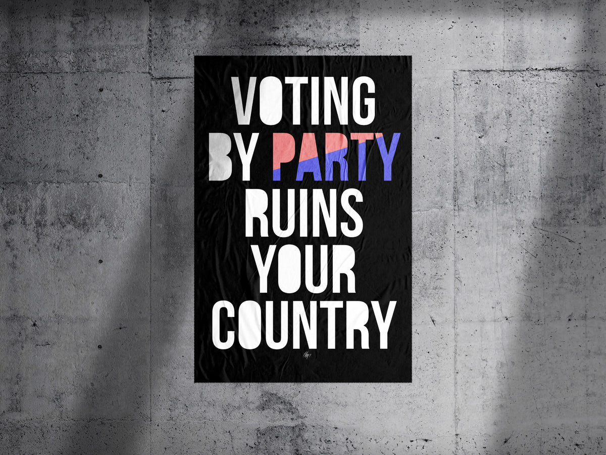 2 Parties 1 Poster