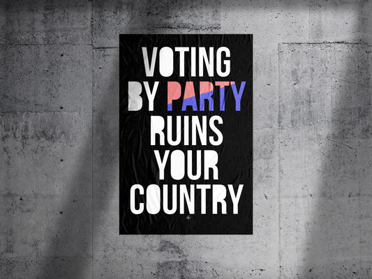 2 Parties 1 Poster